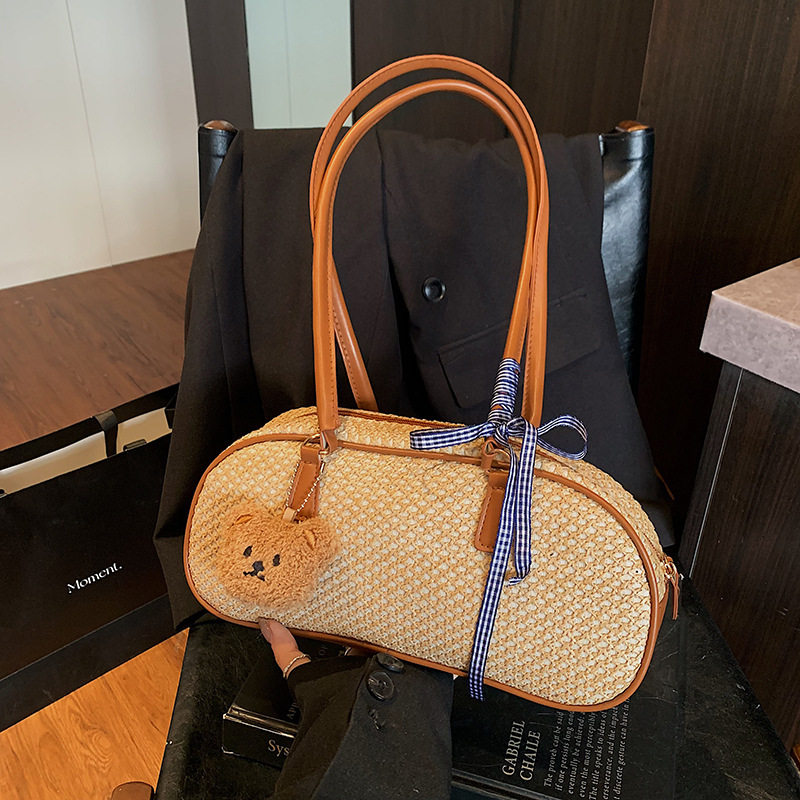 Free Delivery Designer Bag 2025 Texture Women's Weaving Simple Commuter Single Shoulder Slant Cross Leisure Ins Small Square Bag Luxury Bag
