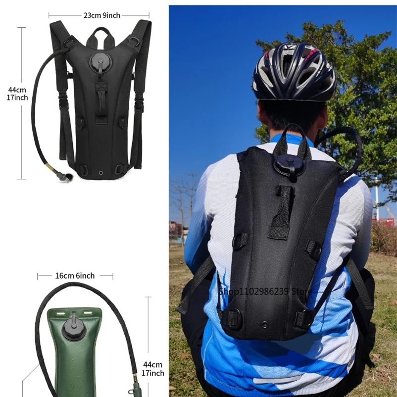 Outdoor Hydration Pack 3L Water Bladder Backpack Waterproof Water Bag for Running Hiking Cycling Camping 250519