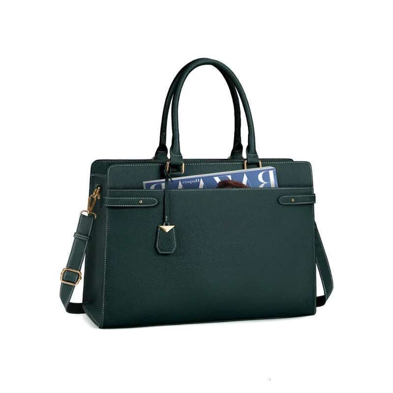 Large Capacity For Women Laptop Tote Leather Work Waterproof Briefcase Business Office Computer Bag