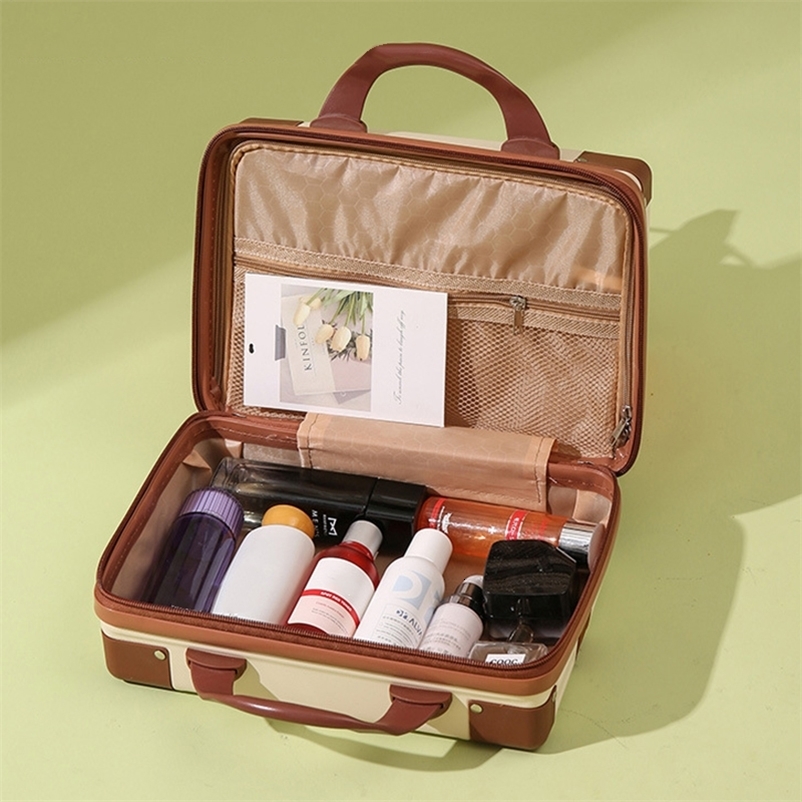 14-inch Carry-on Hand Suitcase Cosmetic Bag Small Cabin Travel Mini Suitcase Storage Box Cases Luggage for Women 250519