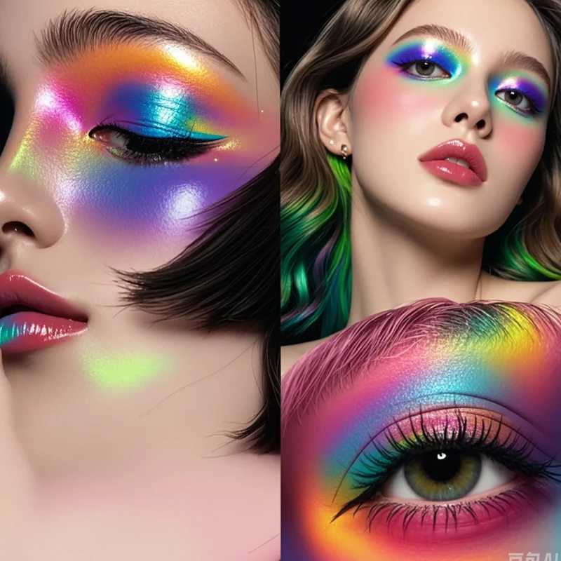Rainbow Color Shadow Summer Palette Lasting Waterproof Professional Makeup Glitter Eye Shadow Cosmetic Pigmented Shadow Palette W250520