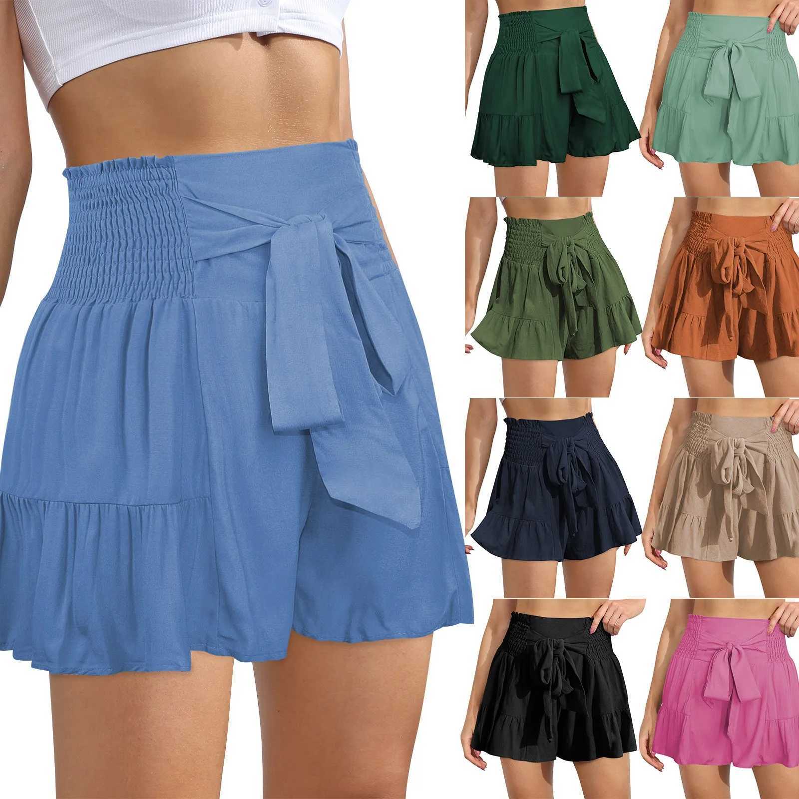 2 In 1 High Waisted Flowy AthLEtic Shorts For Women Gym Yoga Workout Running Tennis Skirt Shorts Cute Casual Summer ShortsXJ250520