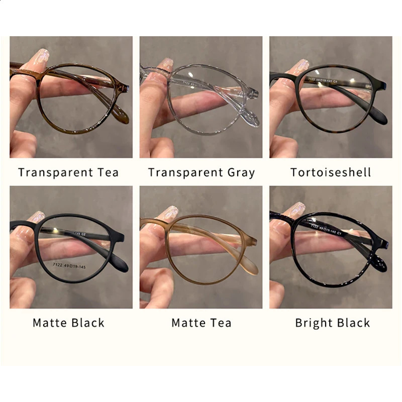 MOMOJA n Retro Round Optical Prescription Ultra Light Comfortable Glasses Frames For Men And Women 7122 250515
