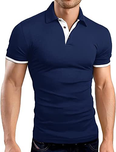Mens Polo shirt Men's Short Sleeve Polo Shirts Casual Slim Fit Basic Designed Cotton Shirt Tops Polos shirts tshirt Casual tops summer clothes co