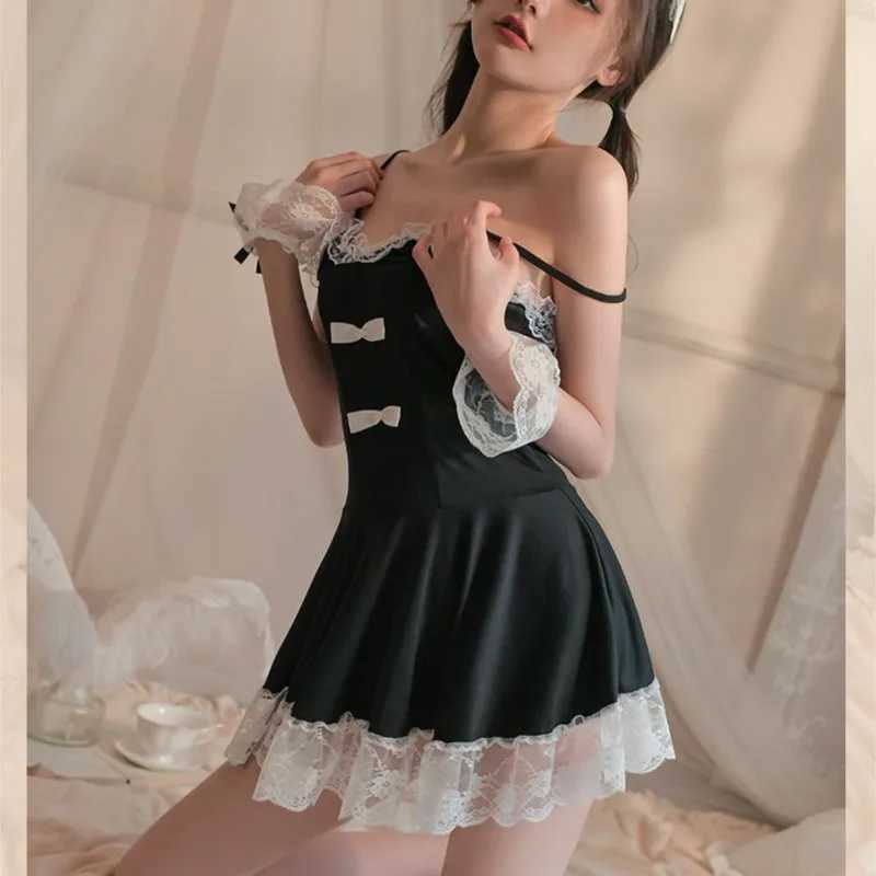 Sexy lingerie dress Lace suspender uniform set lolita costumes sexy womans clothing Dresses gala Sexy bra R250520