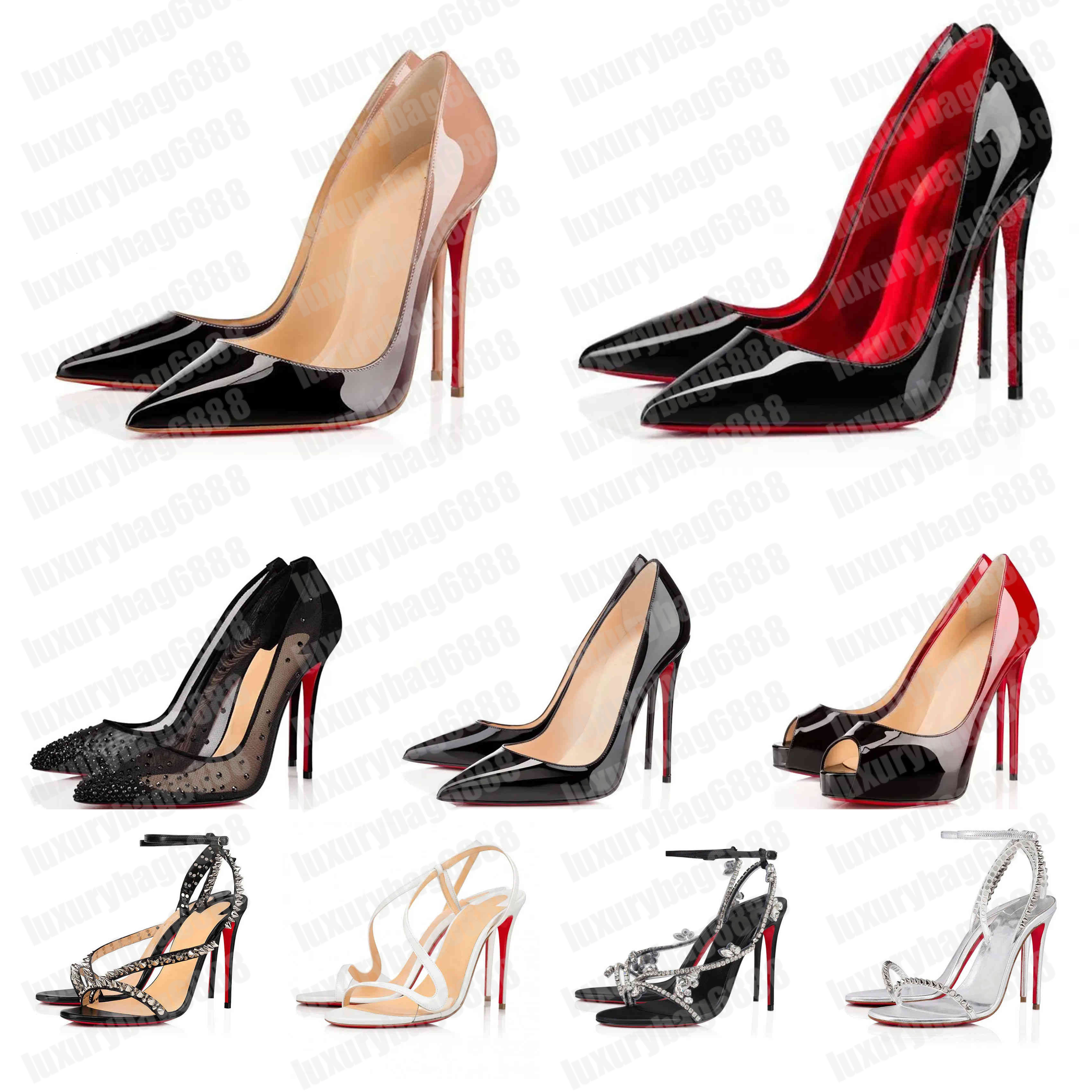 Luxurys Fashion Pink Pearl Silver Black Green Nude Heel Designer High Heels Womens Shoes Red Sole Wedge Luxury Pump Sexy Pointed Toe Platform Sandals Shoe With Box