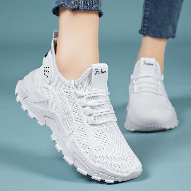 Women's Summer Fashion New Running Mesh Breathable Thick soled Forrest Gump Korean Edition Sports Shoes