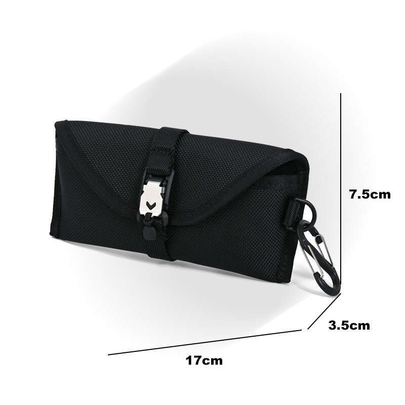 Designer nylon bag, portable sunglasses case, waterproof and anti drop function, outdoor sunglasses, myopia glasses storage box