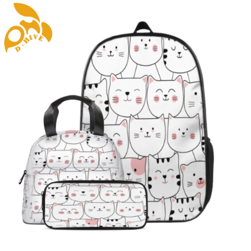 free shipping designer custom-made round beige, white black half-length lightweight student High Quality schoolbag