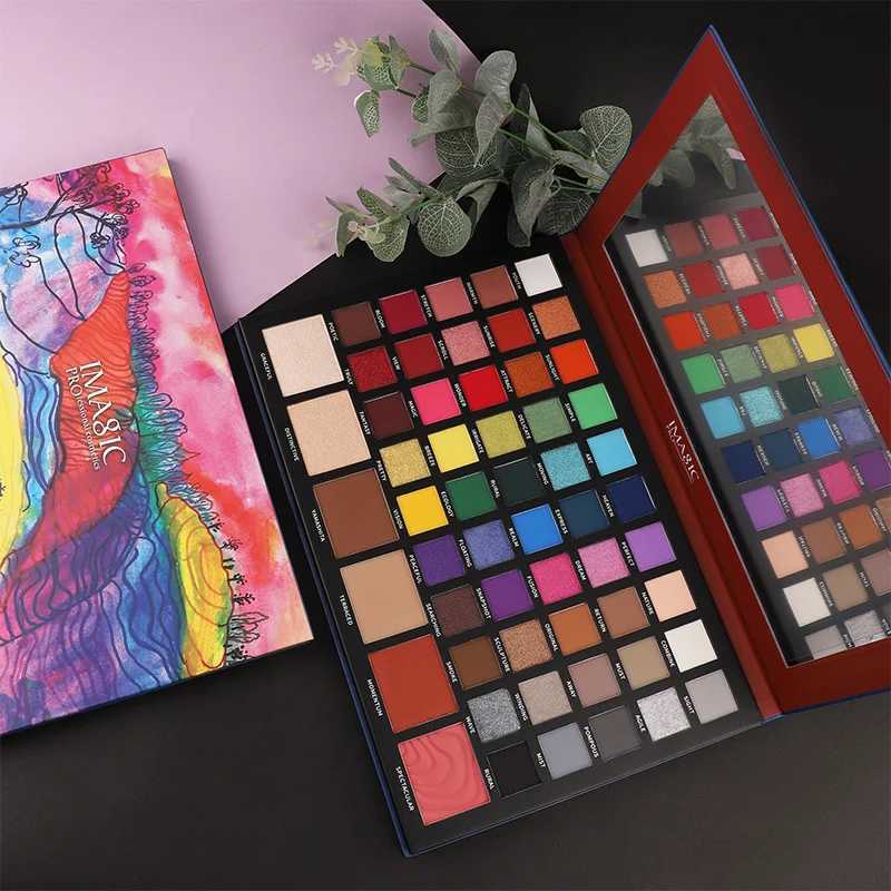 IMAGIC 56 Color Terraced Eyeshadow Pearlescent Matte Polarized European American Eyeshadow Palette Stage Makeup Artist W250520