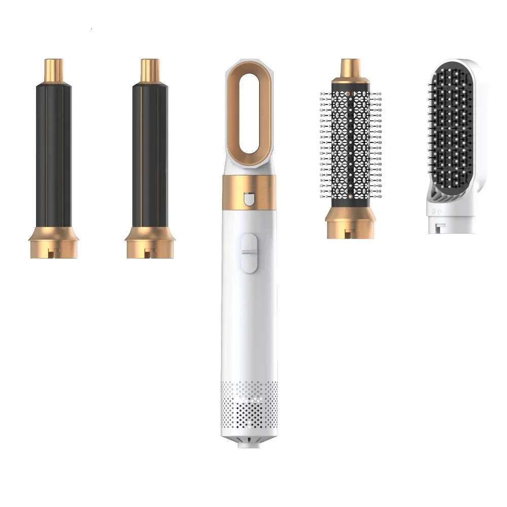 5 in 1 Low Noise Styler Professional Curling Straightening Hair Drying Hot Air Brushes 1000W