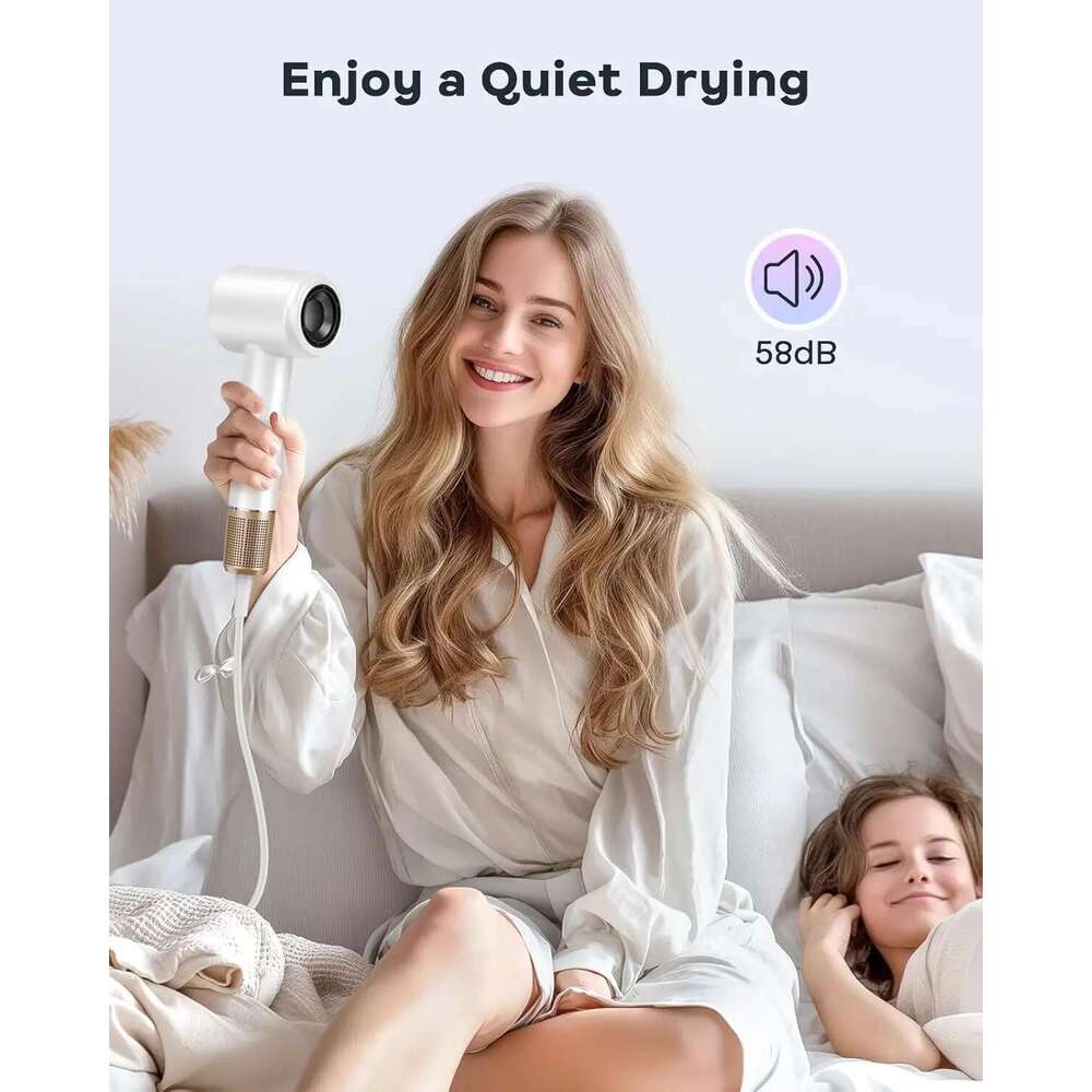 Electric 120000RPM Brushless Negative Ions Blow Dryer 1500W Super Powerful Wind Lownoise Profession Salon HairDryer