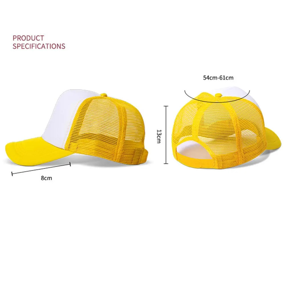 Fashion Unisex Plain Baseball Cap Adjustable Trucker Baseball Cap Mesh Curved Mens Womens Sun Summer Hat 250519