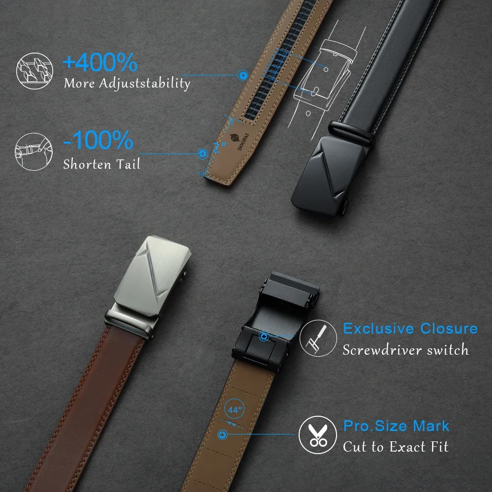 Men Belt Automatic Buckle Belt Fashion Alloy Belts Genune Leather Belts for Men Business Clothes 250517