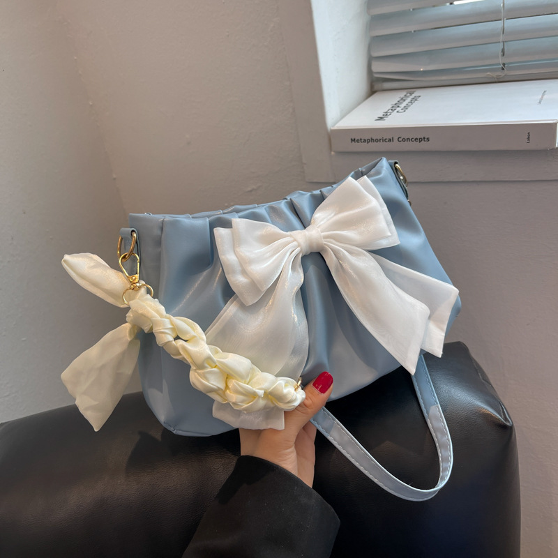 Free Delivery Designer Bag Summer Underarm For Women 2025 Fashion Bow Single Shoulder Sweet And Cute Crossbody Bag Luxury Bag8520