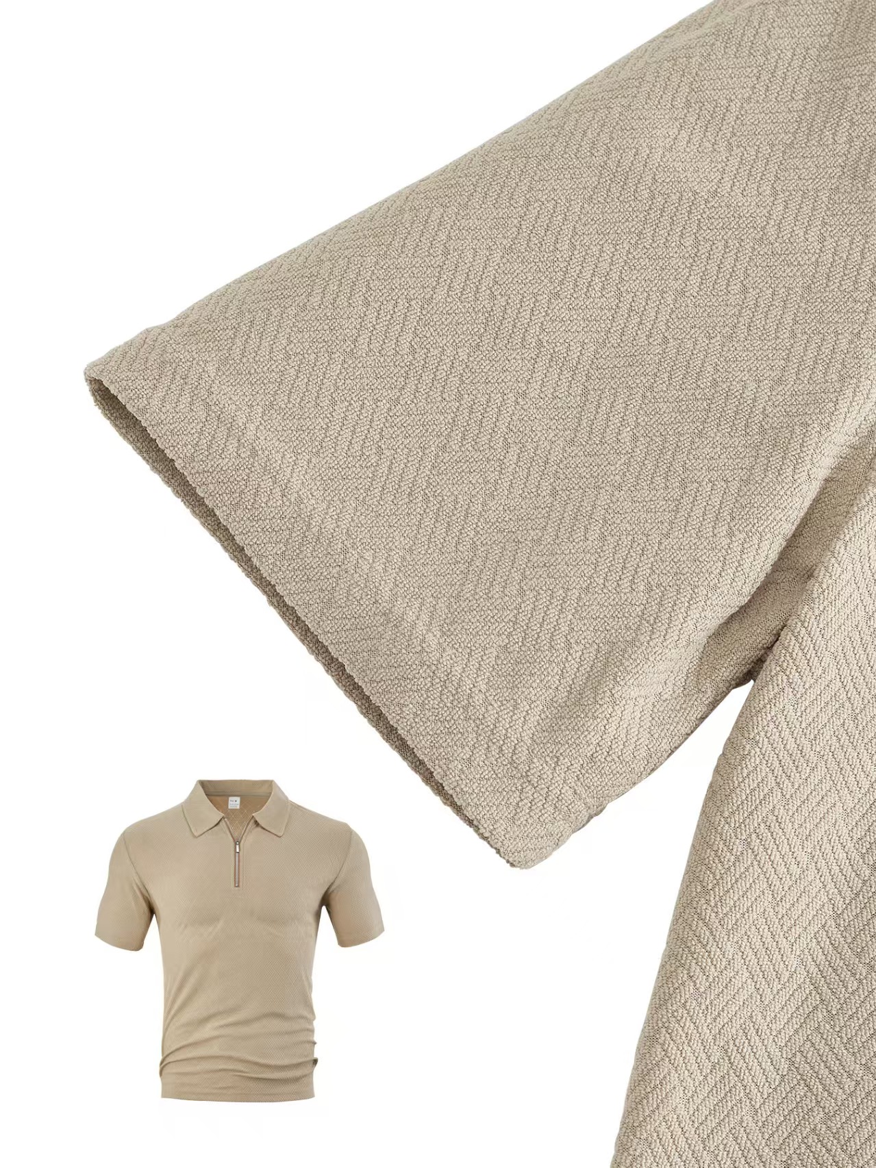 Men's Summer Two piece Set: Short sleeved Polo Shirt with Lapel and Shorts Made of Jacquard Fabric Men's Casual Sportswear Designer style Po