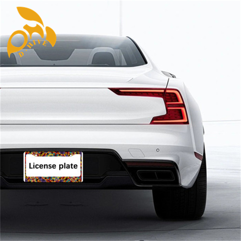 Free Shipping designer customized Exterior Accessories License Plate Frames Circular hole license plate holder