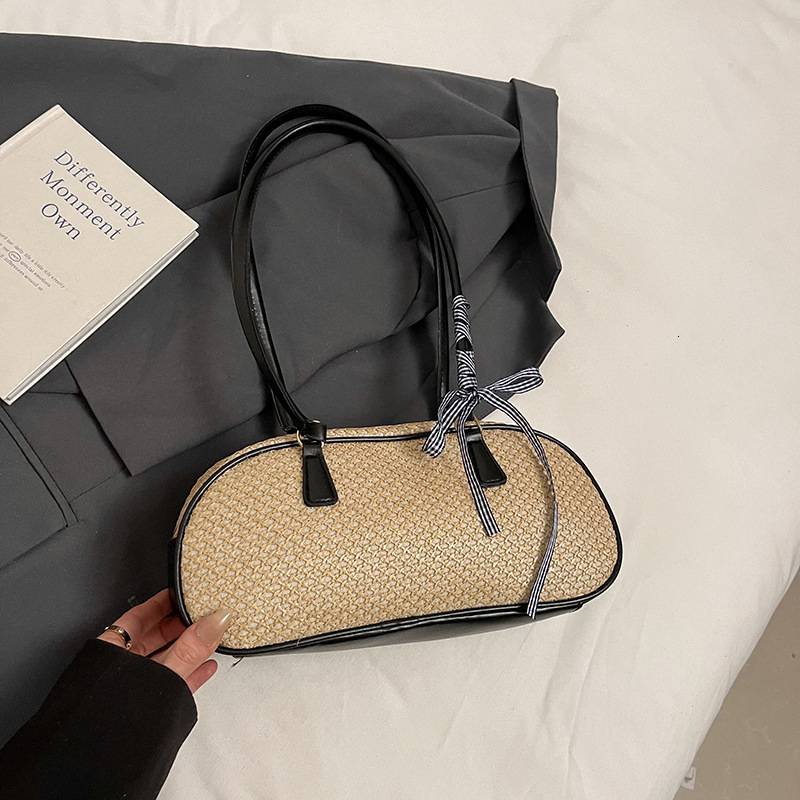 Free Delivery Designer Bag 2025 Texture Women's Weaving Simple Commuter Single Shoulder Slant Cross Leisure Ins Small Square Bag Luxury Bag