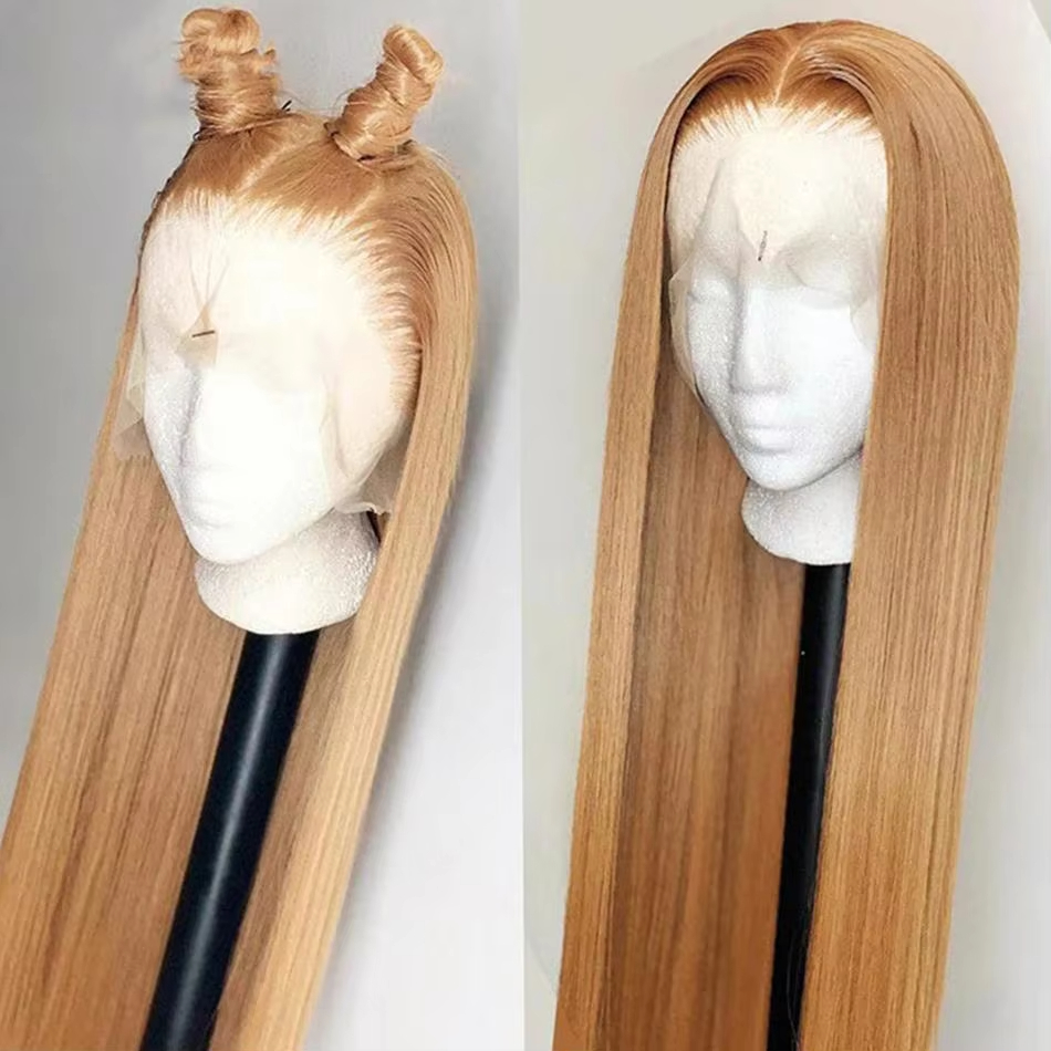 200Density Hd Lace Frontal Wig Piano Blonde 613 13x4 Straight Lace Front Wigs Look Like Human Hair For Black Women Long Synthetic Wig Preplucked Front