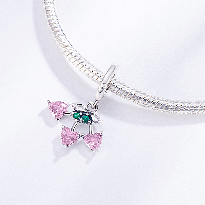 FewDook 2025 Summer New Fruit Series Blueberry, Lemon & Avocado Gummibear Charm Fit Original Pan Charms Bracelet High Quality Accessories Jewelry Desi