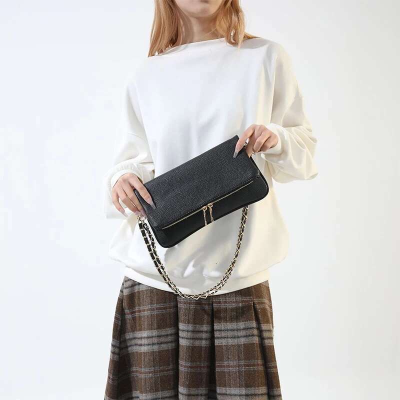 Brand Designer Women's Shoulder Flip Cover High Quality Pu Leather Chain Messenger Bag 2025 New Versatile Crossbody Handbags