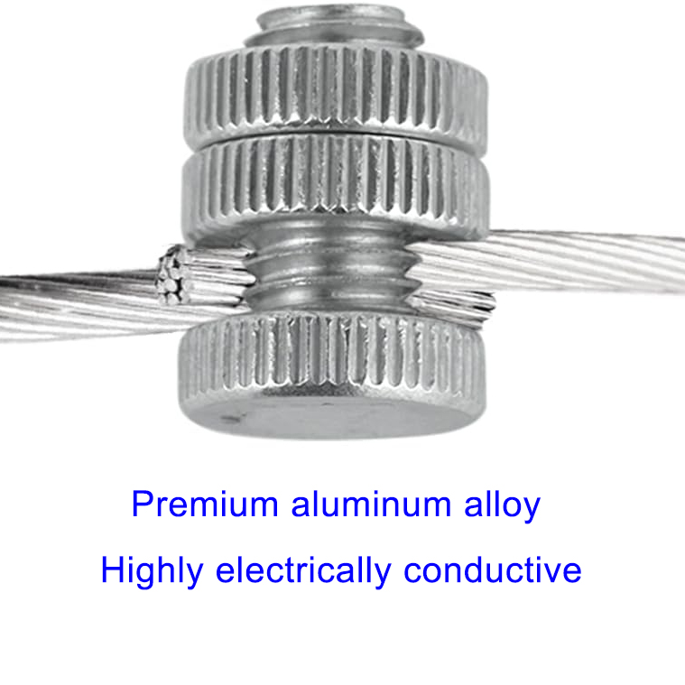 100pieces Split Bolt Joint Clamp Wire Connectors Aluminium Alloy Electronic Fence Line Connector For Connection Of Multiple Conductive Wires