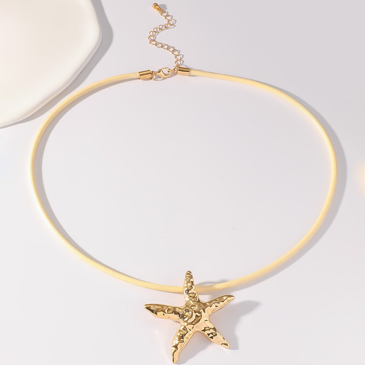 necklace for women in summer, wax thread collarbone chain
