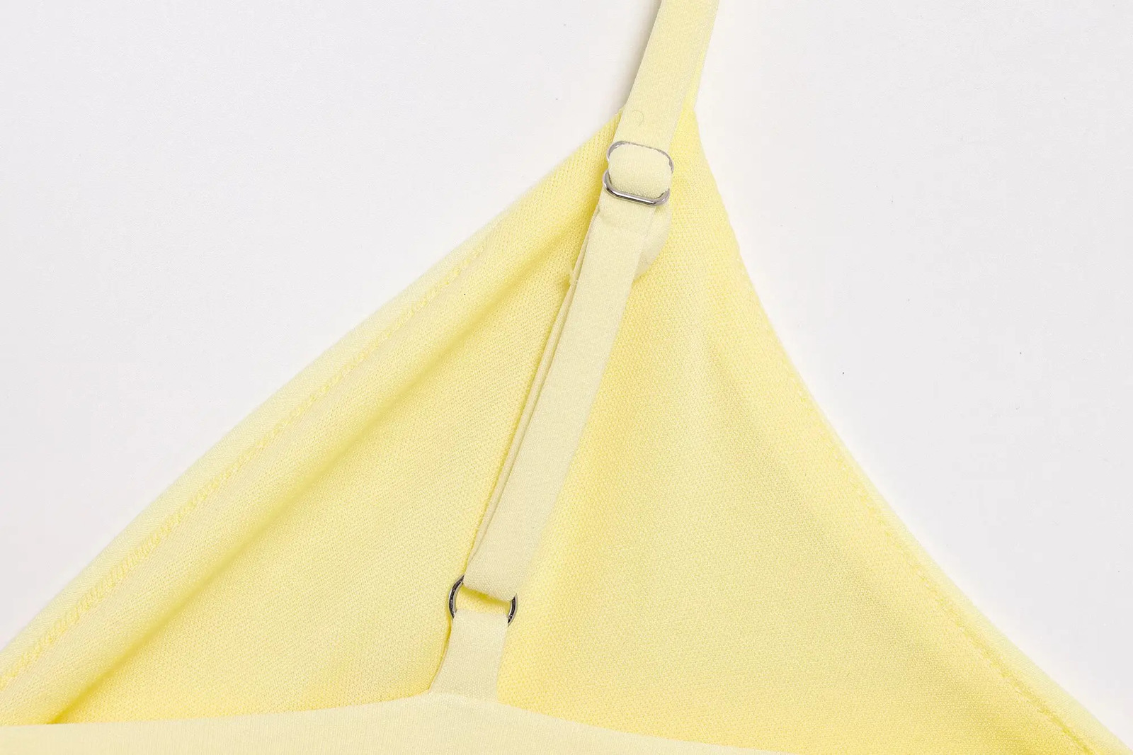 Zevity Women Chic Deep V Neck Hem Pleated Mesh Ruffles Stitching Sling Camis Tank Lady Back Zipper Shirt Blouse Tops LS9044 250520