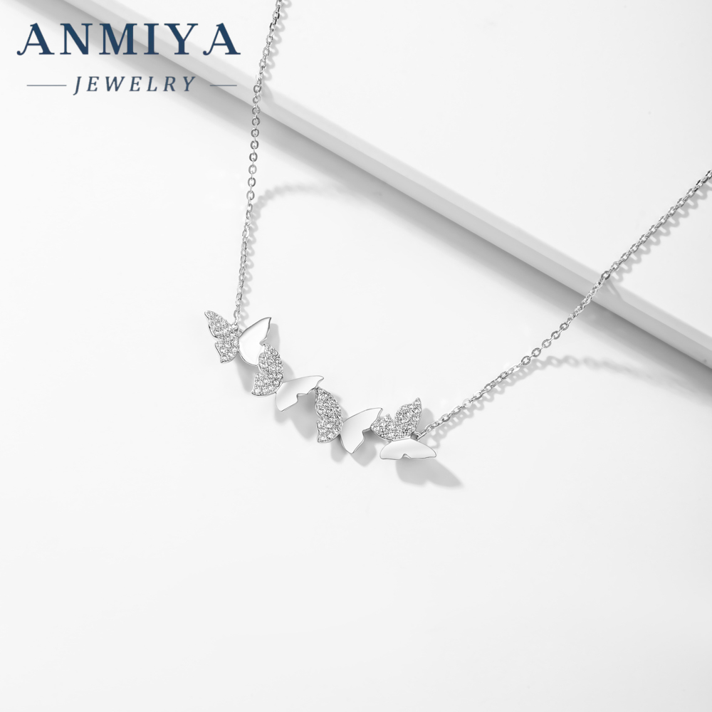 Women's Fashion Sterling Silver Necklaces Elegant Jewelry for Anniversary Occasion