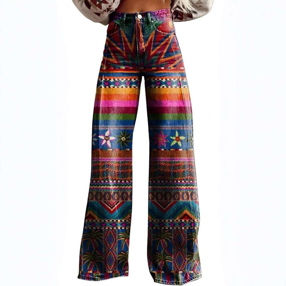 2025 Large Women's Casual Pants Thin Imitation Jeans