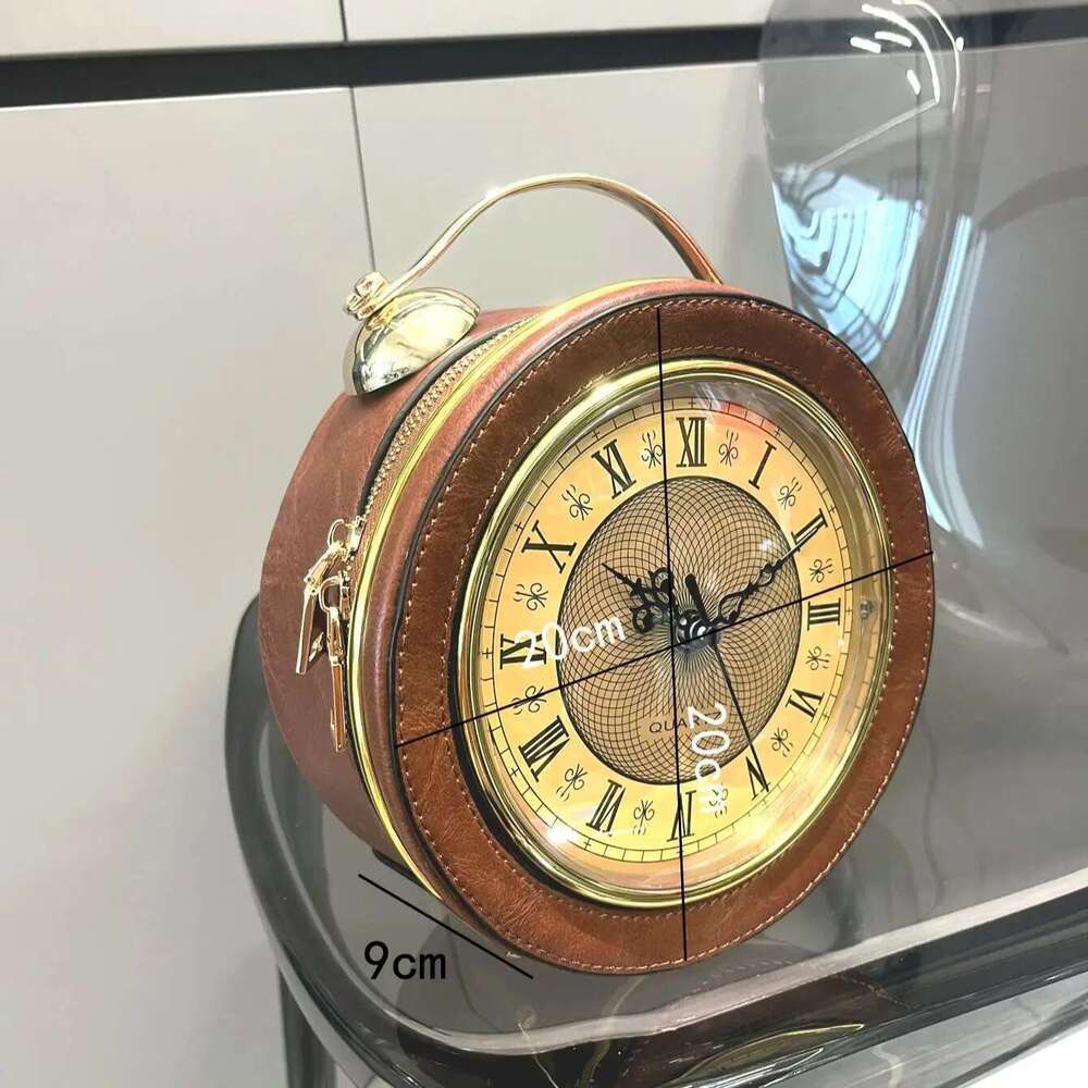 Designer Purses And Handbags Shoulder Bags Clock-Shaped Funny Women's Round Woman's Bag High Quality