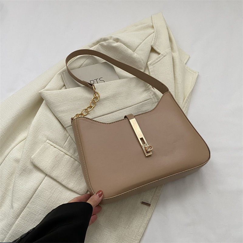 Free Delivery Designer Bag End Hand 2025 New Trendy Women's Autumn And Winter Simple Versatile Commuting Shoulder Texture Niche Armpit Luxury Bag