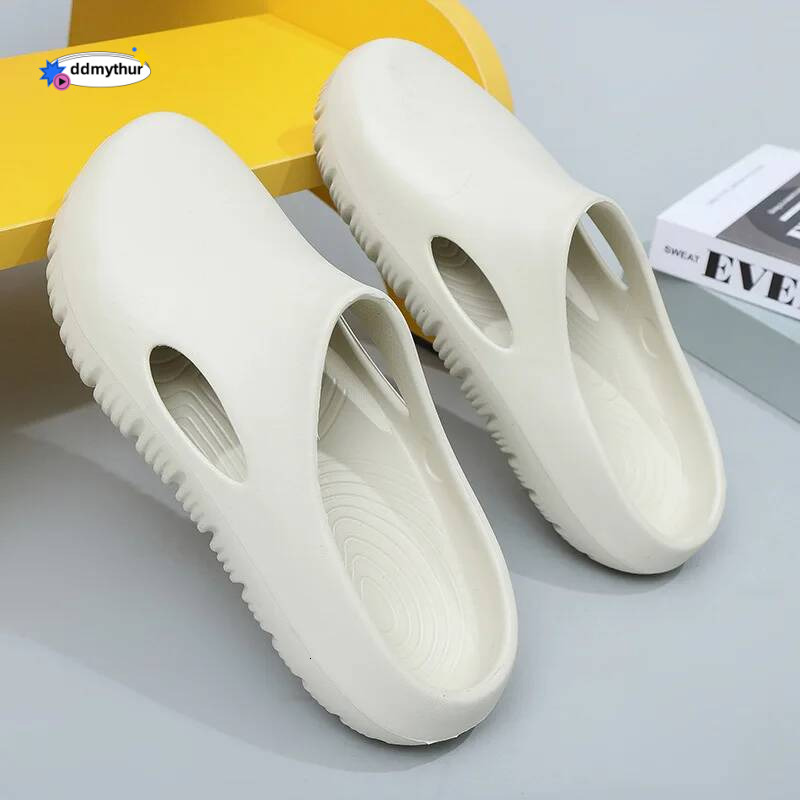 Crestar Women's Summer Slippers 2025 New Outdoor Waterproof Garden Shoes Men Non-slip Beach Sandals Comfy EVA House Flats Slides ddmythur