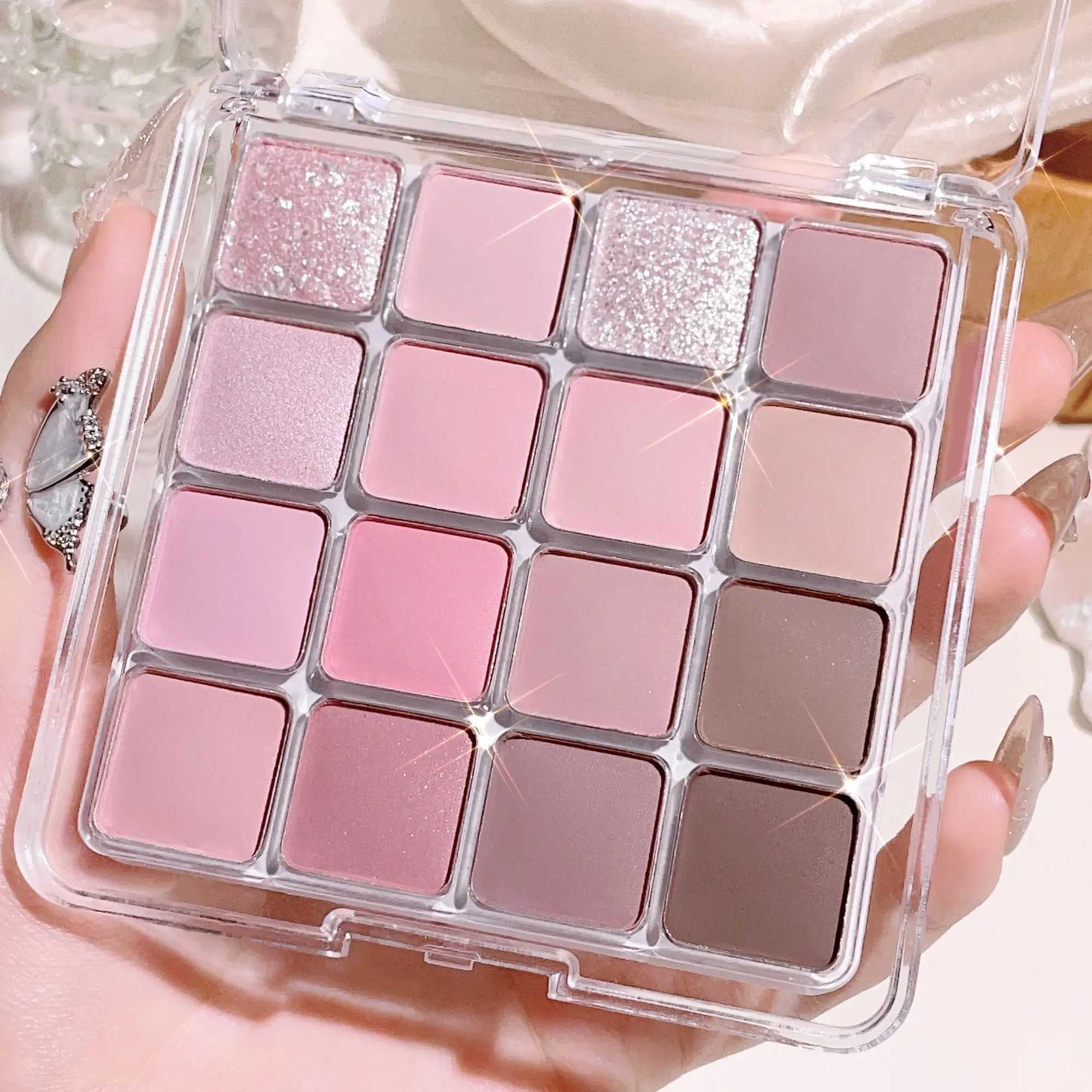 16-32 color eyeshadow tray 2-in-1 Nude Earth Pink matte pearl Korean style makeup lasting easy color high color for ValentinesXJ250520
