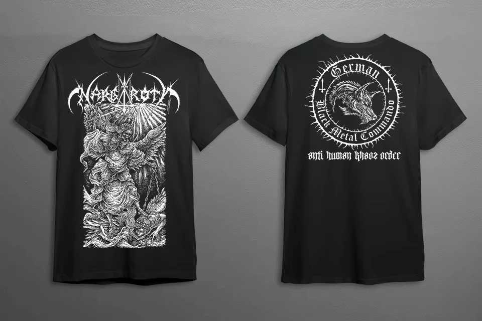 Nargaroth Black Metal Band Anti Human Khaos Order T-Shirt S-4XL Cotton T-shirt Unisex Men Women Summer Short Sleeve TopXJ250520
