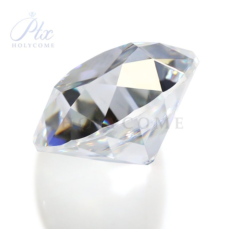 Moissanite European Cut Round Shape Multicolor White D Color VVS1 Loose Gemstone Fashion Making Gift Rings Earring Accessories
