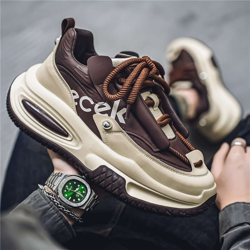 2025 Spring New Collection Men's Casual Sports Waterproof Dad Trendy Versatile Thick soled Durable Shoes Men