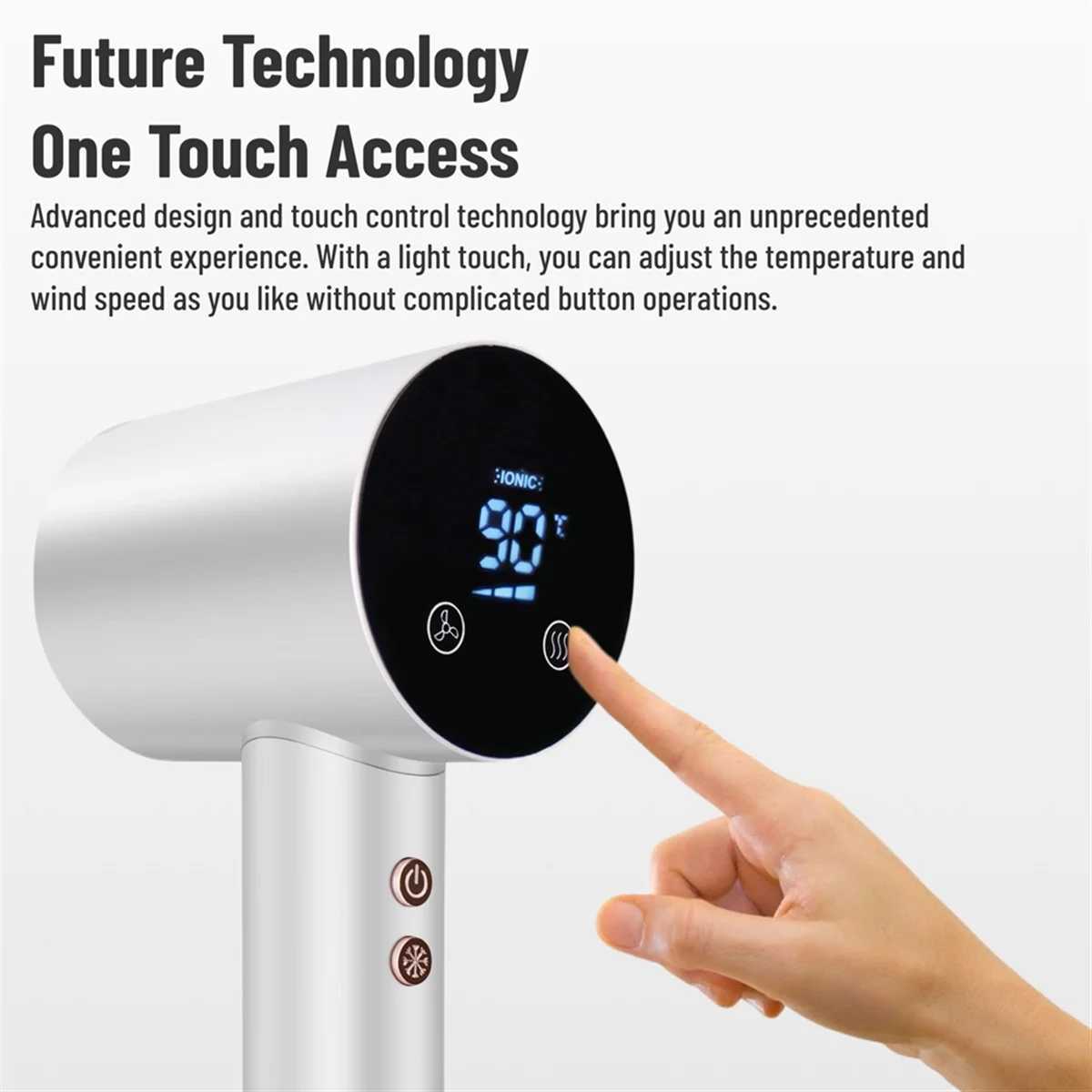 Super Hair Dryer for Hair 220-240V 1500W High Power Blow Dryer Styling Tool Professional Ionic Hairdryers EU z250520