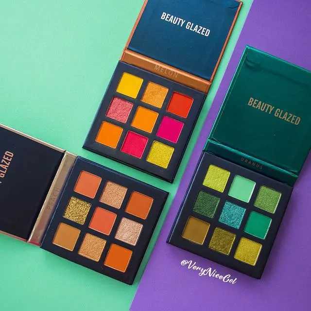 Beauty Glazed 9-Color Eyeshadow Palette Shimmer Matte Long-Lasting Waterproof Eye Makeup for All Day Wear W250520