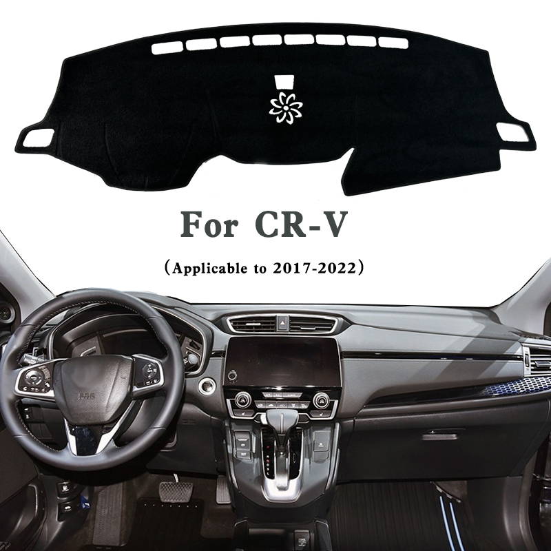 For CRV 2017-2022 Dashboard Sunshade Cover, Front Windshield UV Protection, Polyester Fiber Material, Heat Blocking Sun Visor Pad, Car Interior Access