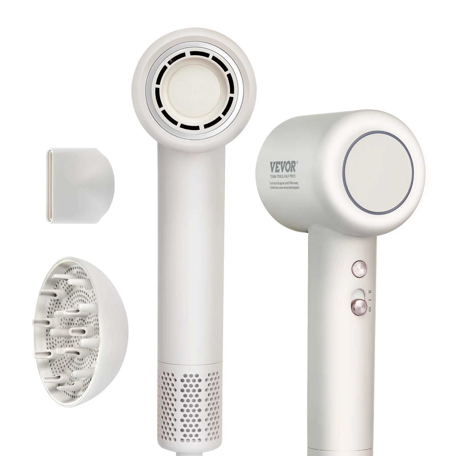 VEVOR High-Speed Hair Dryer with Brushless Motor 200 Million Negative Ions Lightweight Hairdryer with Nozzle for Home Travel z250520