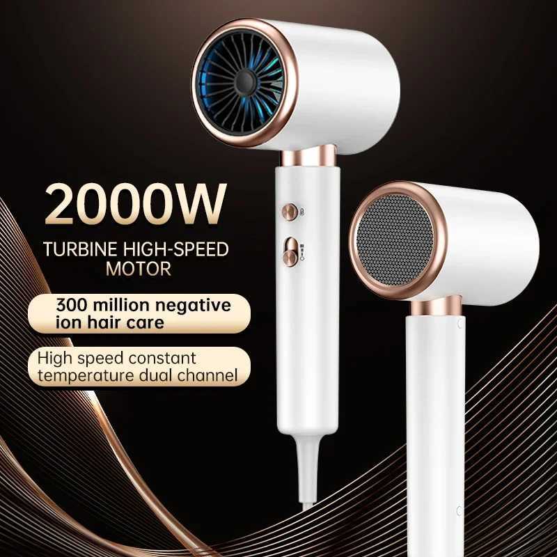 2000W 5th Gear Professional Hair Dryer Negative Lonic Blow Dryer Hot Cold Wind Air Brush Hairdryer Strong PowerDryer Salon Tool z2505202BS9