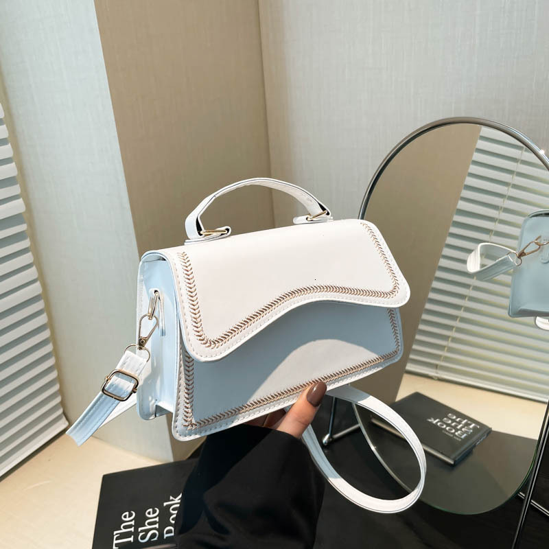 Free Delivery Designer Bag Artistic Fashion Shoulder Crossbody 2025 Niche Design Irregular Hand Casual Small Square Trend Luxury Bag8520
