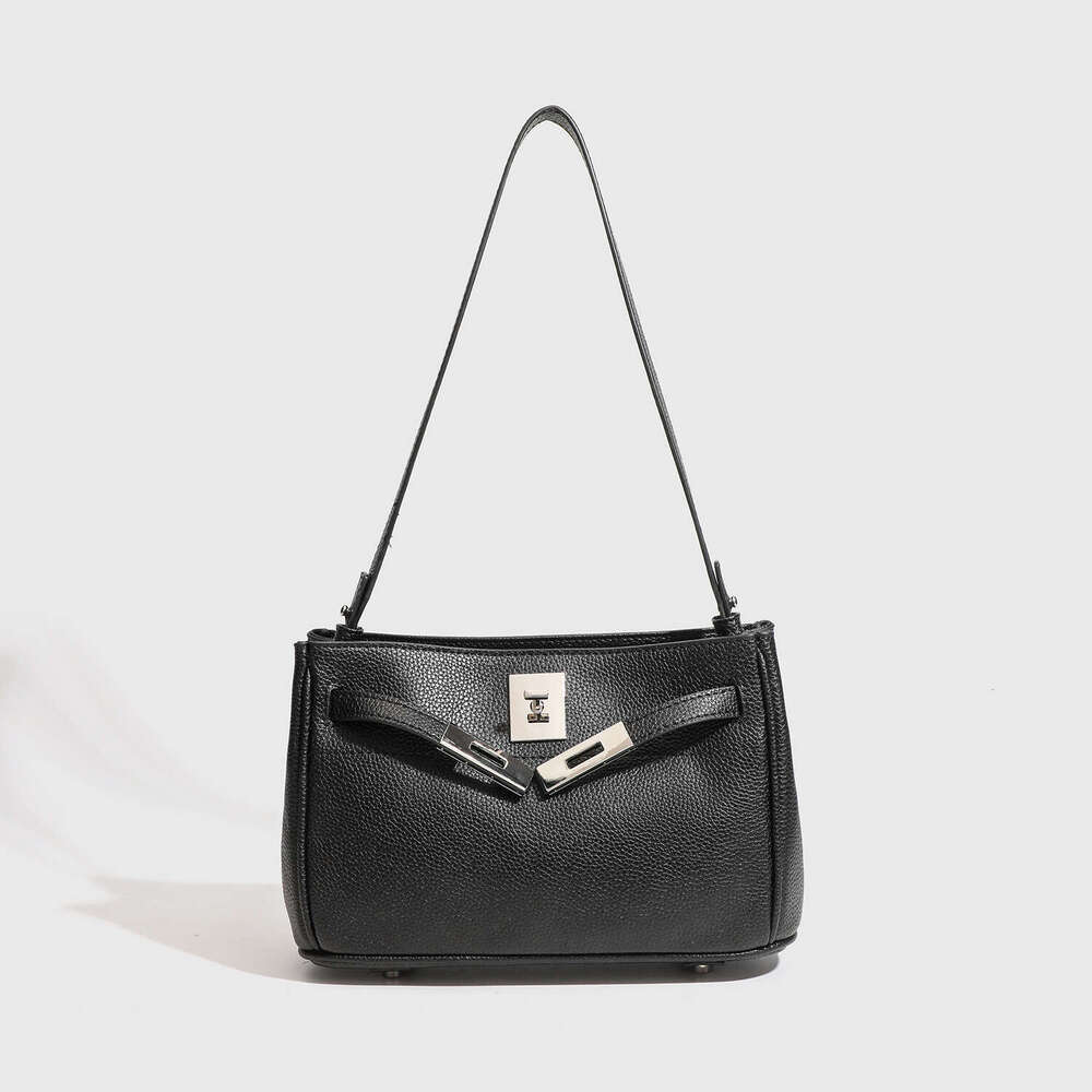 Women's Bags Designer Litchi Patterned For Women, High-End Sensory Communication Niche Versatile Single Shoulder Crossbody Bag, Trendy Bag