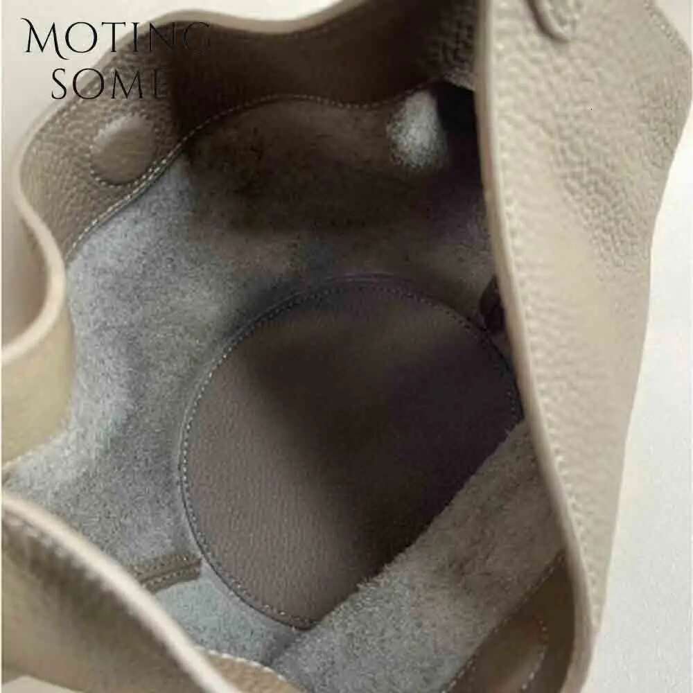 Motingsome 2024 New Woman Bag Cowhide Leather Designer Bags Soft Underarm Shoulder Satchel Tote Retro Pouch Black