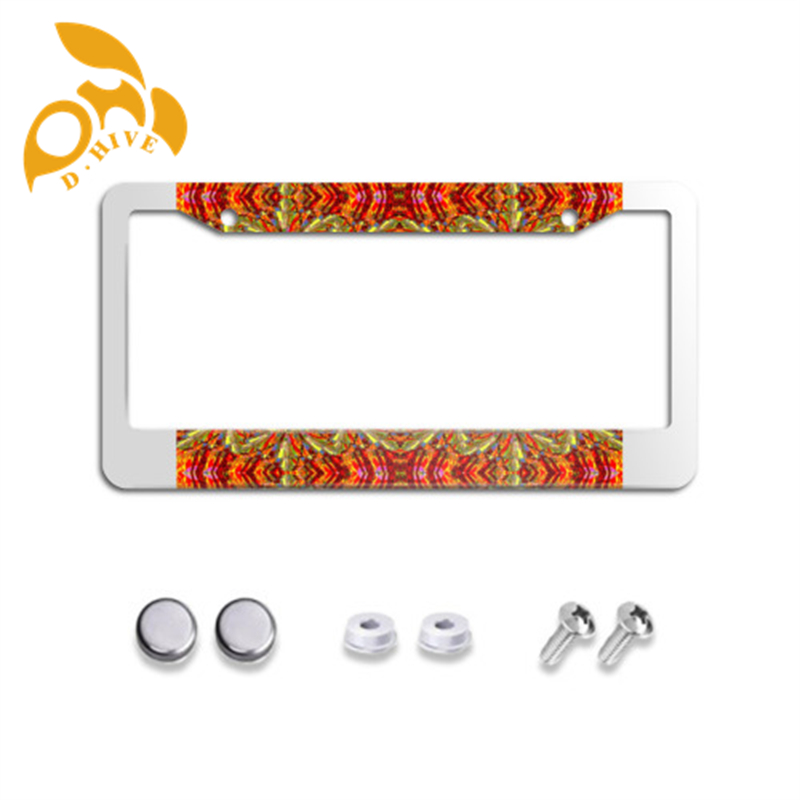 Free Shipping new designer customized Exterior Accessories License Plate Frames Circular hole license plate holder