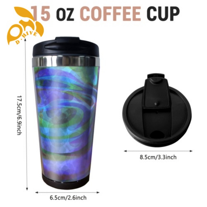 Free Shipping Professional Customized Water Cu Large-capacity handle car cup Coffee cup 15oz/440ml straw drink bottle Stainless Steel 304