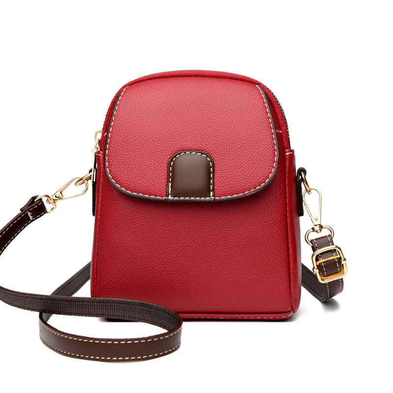 2025 New Fashionable Single Shoulder Small Trendy Women's Mobile Phone Soft Leather Versatile Crossbody Bag