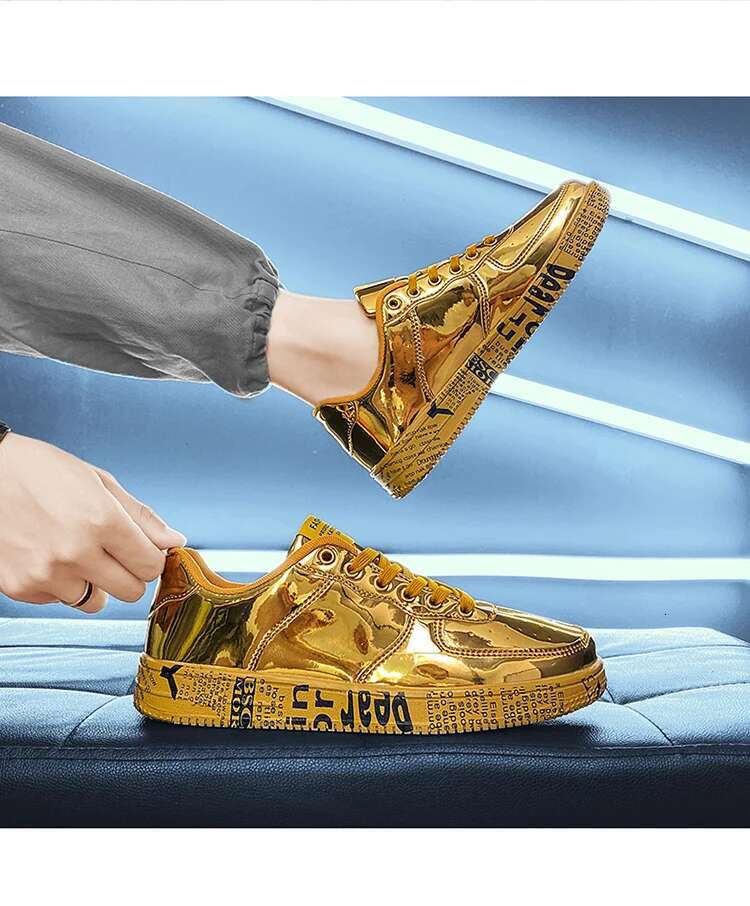 Designer casual shoes ML2025 Men's Explosive Bright Trendy Sports Student Shoes For Amateurs