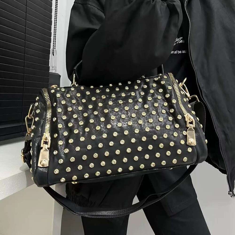 Ladies' Fashionable And Elegant Dia Jewelry Handbag, Large Capacity Retro Multi Zipper Personalized Shoulder Bag